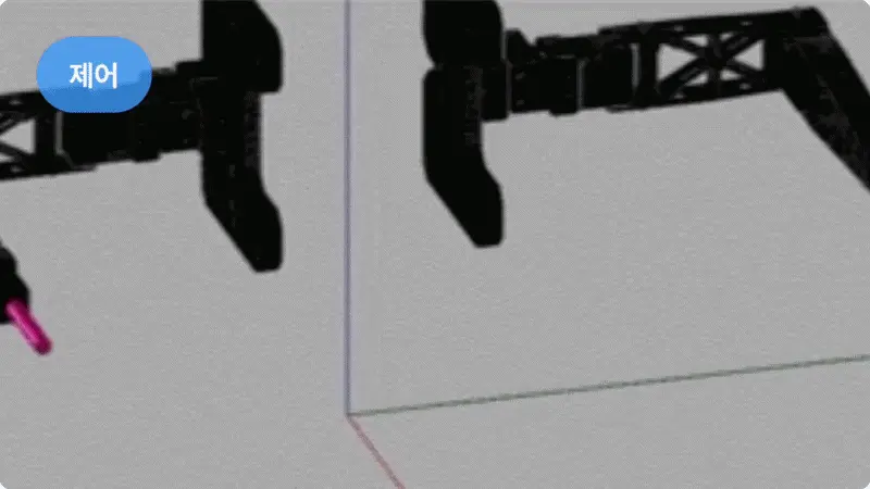 ImageSlide<b><span style = "font-size:16px; "> 작업물을 건네주고 동시에 궤적을 그릴 수 있는<br> 본딩 로봇 만들어보기</span></b> <br> 카메라가 준 좌표로 정확하고 부드럽게 움직이는 로봇 팔을 제어해볼 수 있는 방법을 학습합니다. 