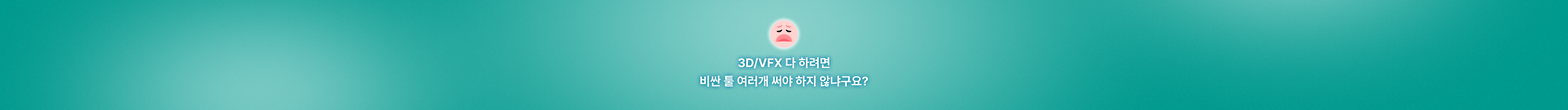 근데 3D/VFX 다 배워려면 비싼 툴 여러 개 써야 하지 않나요?