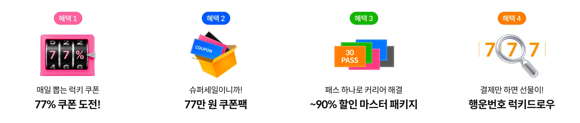 콜로소 777 슈퍼세일 혜택 이미지