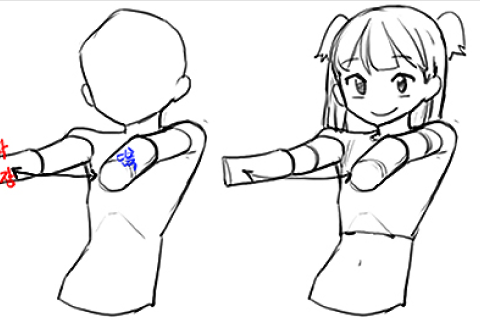 <p><strong>自然な人体と<br>立体的な構図および動勢の表現</strong></p>