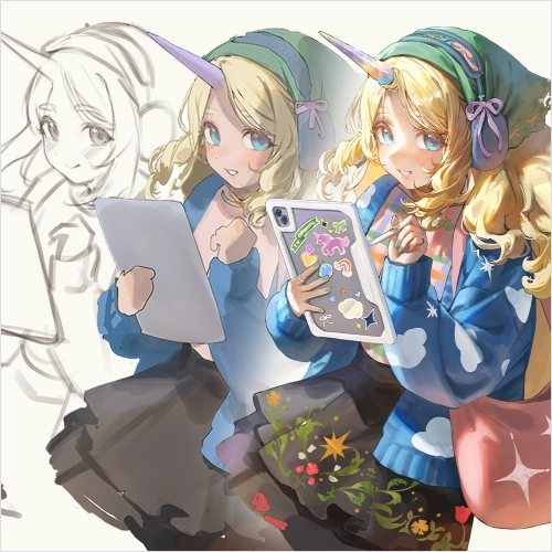 Illustrator, Hidari Mimi Exercise