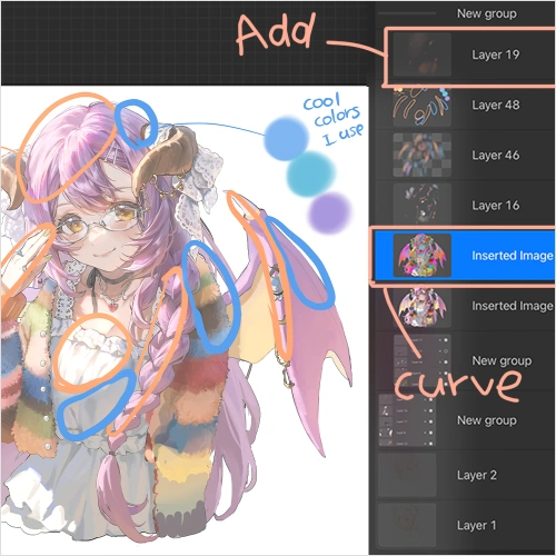 Illustrator, Hidari Mimi Exercise