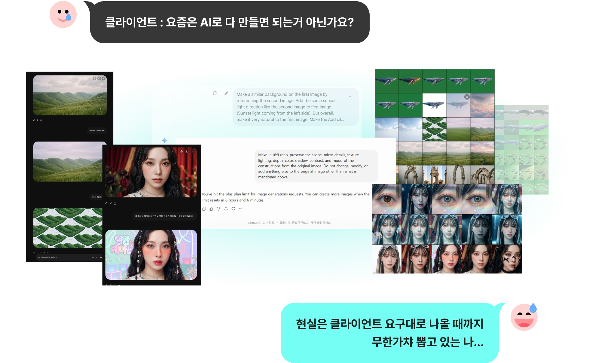 AI로 모든 걸 만들 수 있는 착각! 현실은 원하는 결과가 나올 때까지 무한 가챠를 해야함