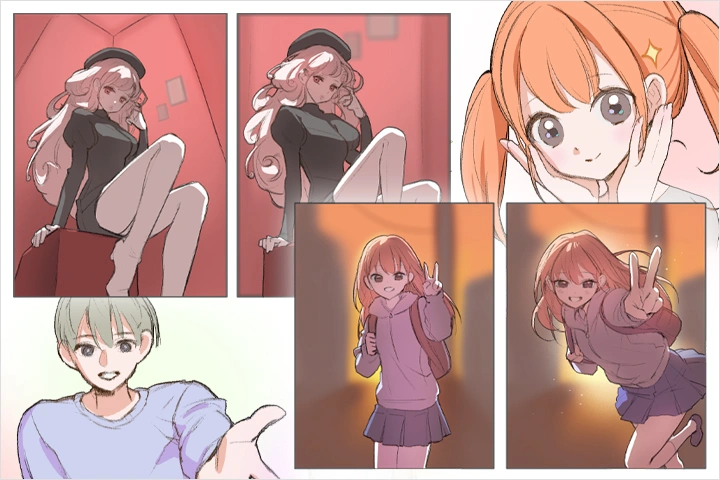 <p><strong>Bring Out Each Character's Appeal Across Different Illustration Types</strong></p>
