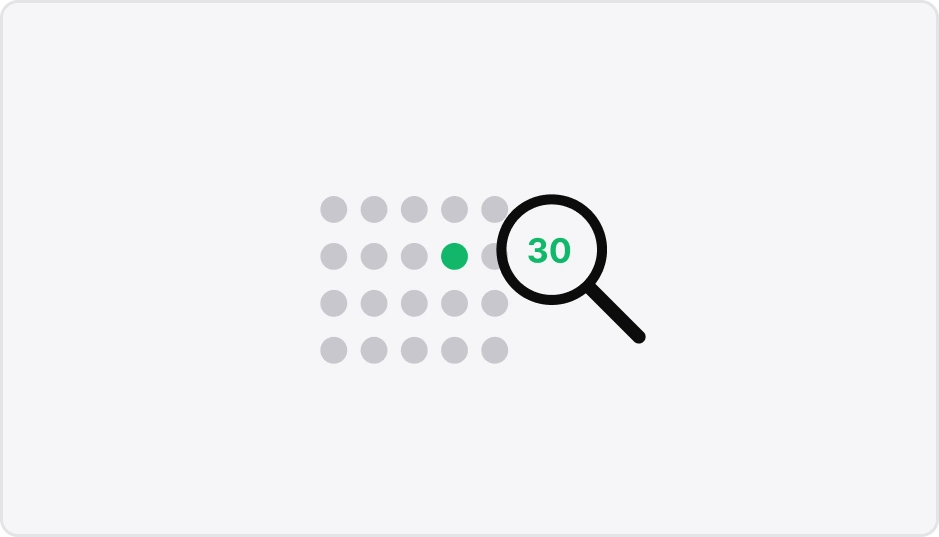 ImageSlide<b> <span style = "font-size:16px; "> 지금 문제를 겪는 첫 고객 30명 찾기 </span></b><br> <span style="color:#DADADA;">  넓은 타깃을 상상하지 않습니다. 지금 그 문제를 겪는 사람 30명을 찾아 관찰하고 대화하고 직접 판매합니다. </span>