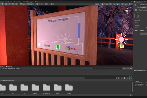 <p>VRChat定番機能・ギミックの実装</p>