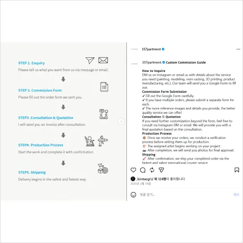 피규어 제작자, 357파트먼트 강의예제