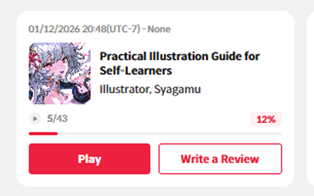 My Class page showing the Write a Review button