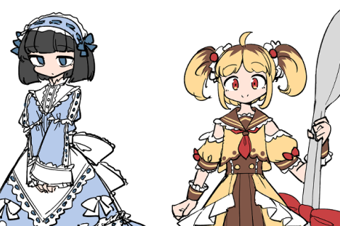 <p>キャラクターを形作る手順</p>