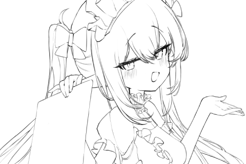 <p>線画・シルエットのブラッシュアップ </p>