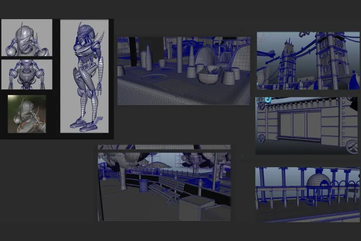ゲーム3D背景アーティスト 小川晃 講座の例題
