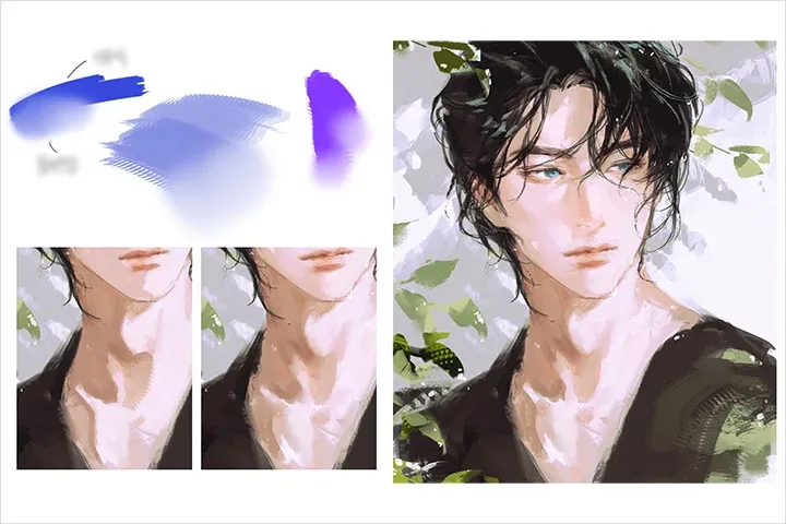 <p><strong>Finishing Brushes and Post-Processing to Create Dense Artwork</strong></p>