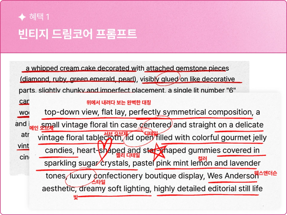 ImageSlide제공된 프롬프트를 자유롭게 변형하여  나만의 아트워크를 완성해 보세요.