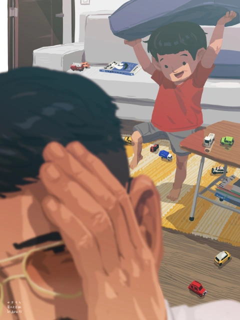 Illustrator, Blue portfolio