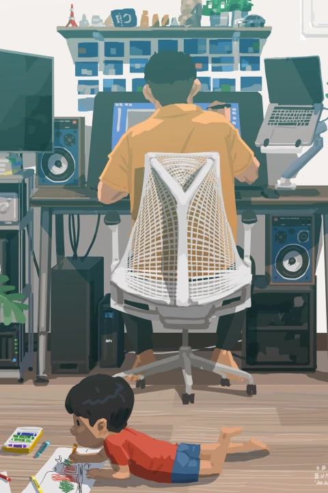 Illustrator, Blue