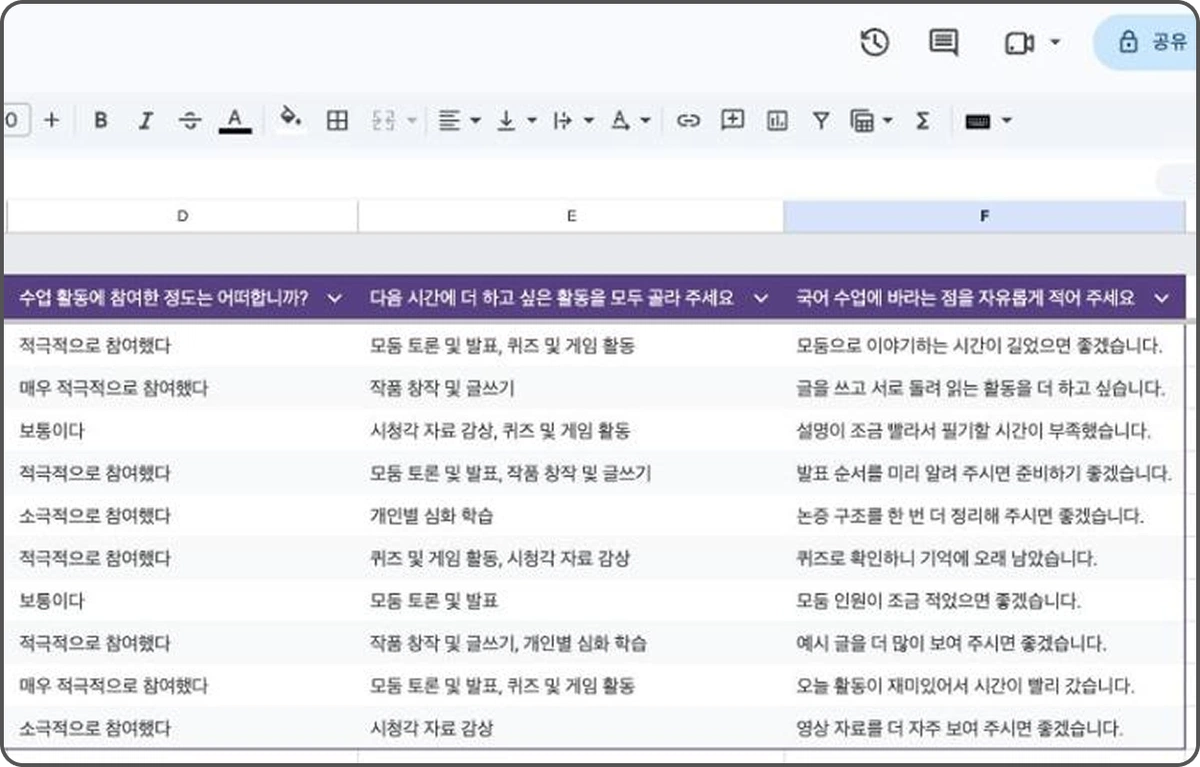 ImageSlide<b>설문 폼 제출 시 시트 정리 및 메일 전송 자동화</b>