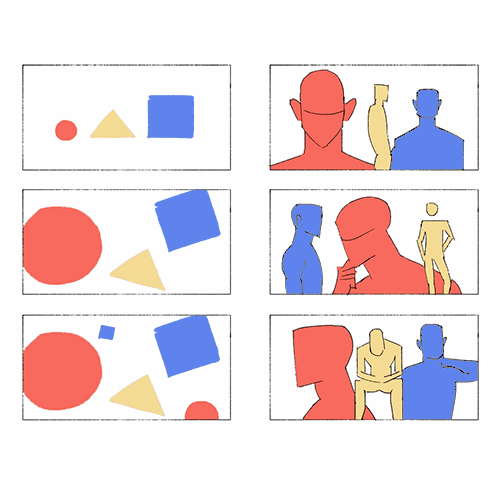 <p>密度感のある一枚絵のコツ、デザインレイアウト</p>