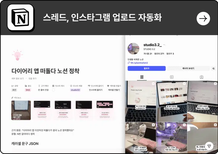 ImageSlideMeta API를 활용해 자동화할 수 있는 게시 업무와 사람이 직접 처리해야 하는 영역을 구분하고 현실적인 SNS 자동화 범위를 익힙니다.