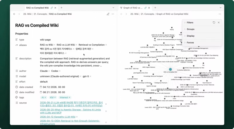 ImageSlide<b> <span style="color:#BE89FF;">Phase1 | </span> AI가 연구자료를 구분하고 연결하도록 정리하기</b><br> <span style="color:#444444;"> 논문·연구 질문·실험마다 필요한 메타데이터와 관계를 정의해, AI가 각 연구 자료의 종류와 관계를 쉽게 파악할 수 있는 기본 구조를 만듭니다 </span>