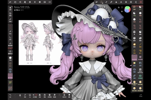 <p><strong>Creating a Cute Witch: Chibi Proportions &amp; Anime Facial Features</strong></p>